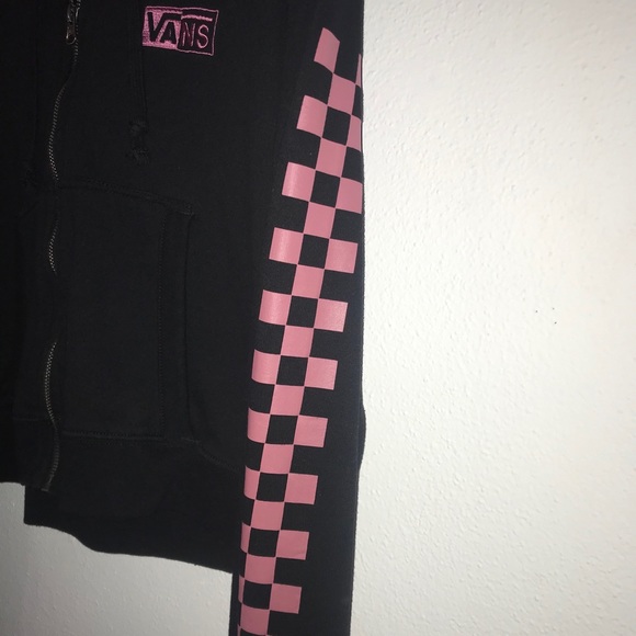 🦋VANS short zip up hoodie🦋 - Picture 3 of 6